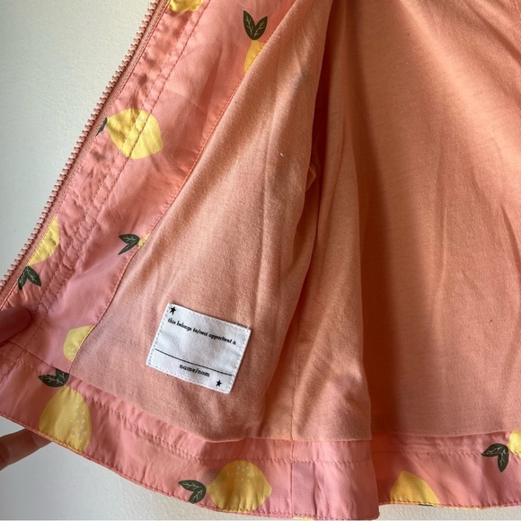 ๐ผ 5/$25 Rise Little Earthling Baby Girl Pink Lemon Fruit Print Rain Jacket 6-12M - Picture 10 of 15